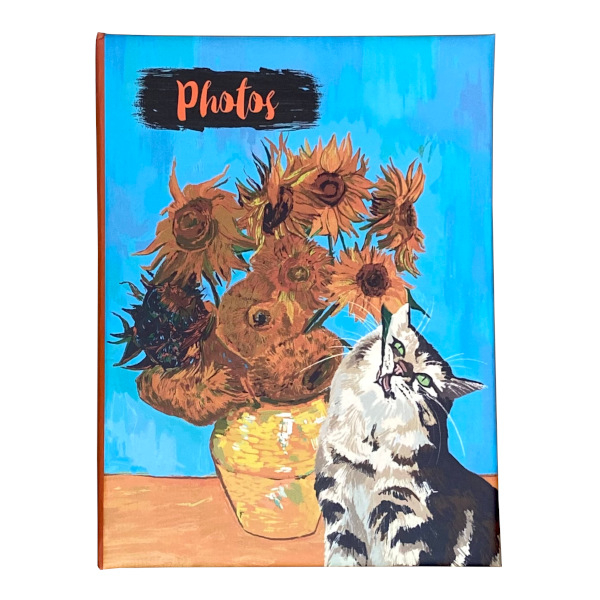 Фотоальбом на 100ф 10*15 "Van Gogh style 2" кармашки FA 100.023-2 Полином