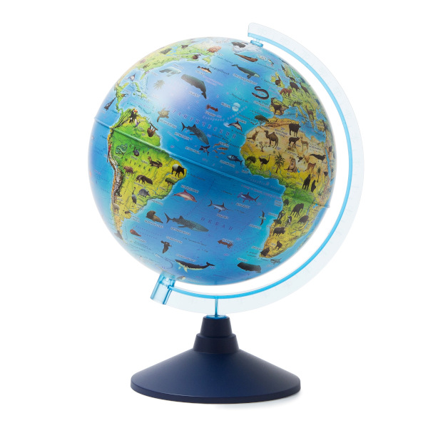 Глобус Globen Классик Евро D=25см зоологический, подставка Ке012500269