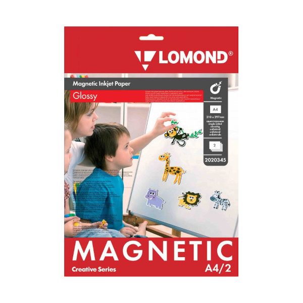 Бумага А4 Lomond с магнитным слоем, глянцевая 2020345 (2л)