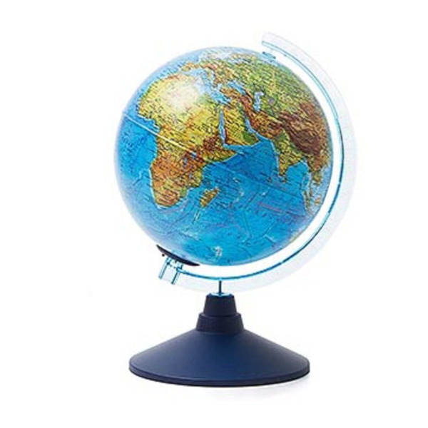 Глобус интерактивный Globen D=21см с физико-политической картой Земли, с подсветкой от батареек