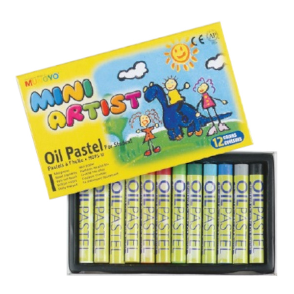 Пастель масляная мини Mungyo "Oil Pastels" 12цв, картон. кор. MGMOPS12 