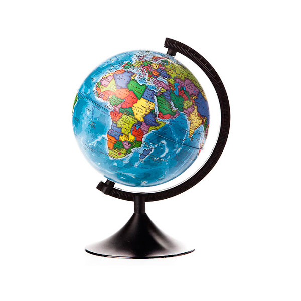 Глобус Globen Классик D=21см с политической картой Земли на подставке КО12100008