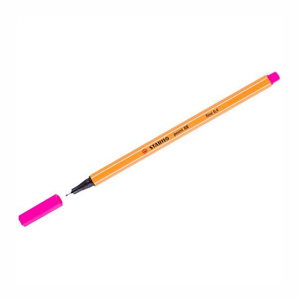 Ручка капиллярная Stabilo "Point 88" розовая, 0,4мм 88/56