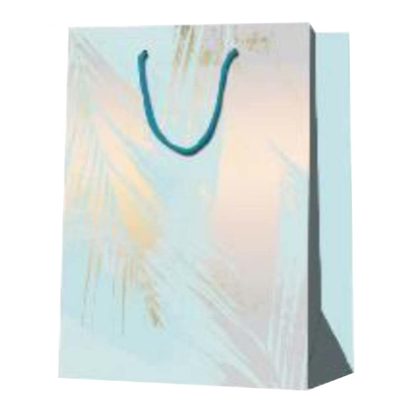 Пакет бумажный 31*42*12см "Тропический рай. Голубой" ламинир. ППК-0038 Dream cards