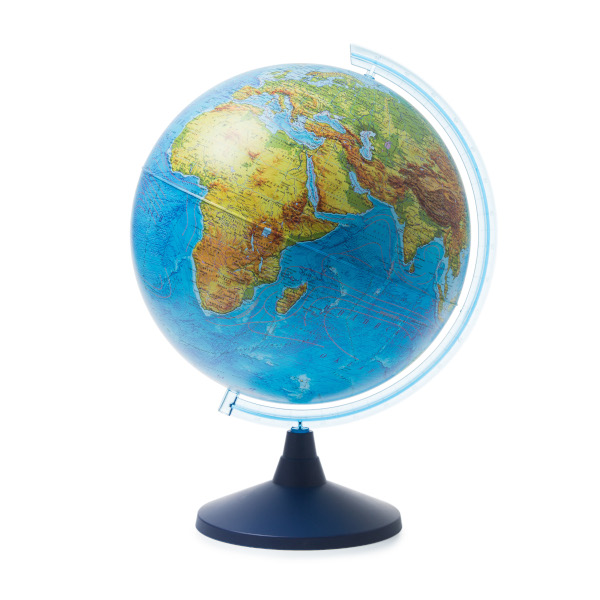 Глобус Globen Классик Евро D=21см с физико-политической картой Земли с подсветкой от батареек