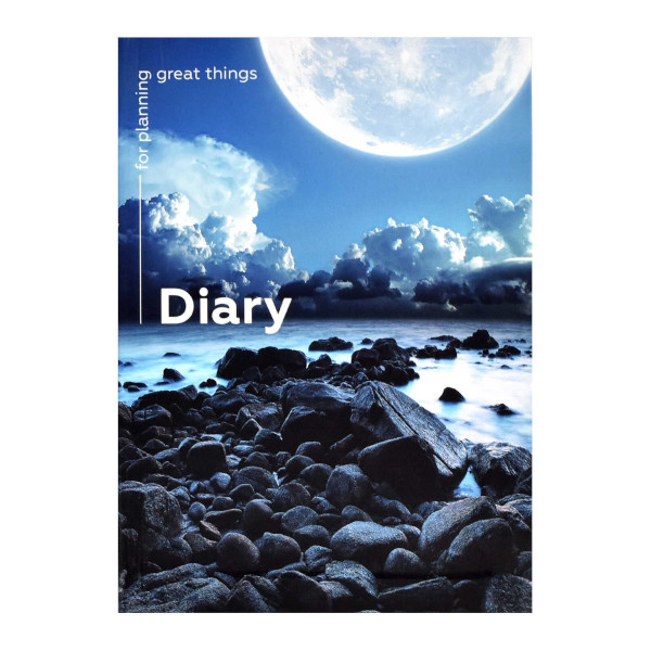 Записная книга А6+ 96л Феникс+ "Diary. Большие планы" клетка, интегр. перепл., рисунок 61516.