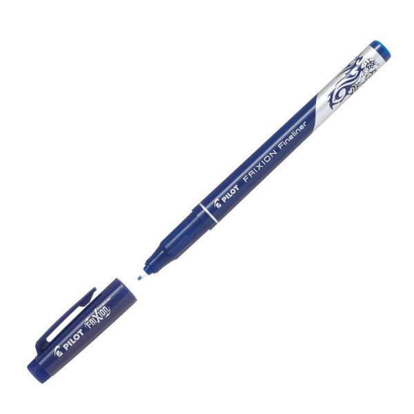 Ручка капиллярная Pilot "FriXion Fineliner" синяя, стираемые 1,3 мм SW-FF (L)