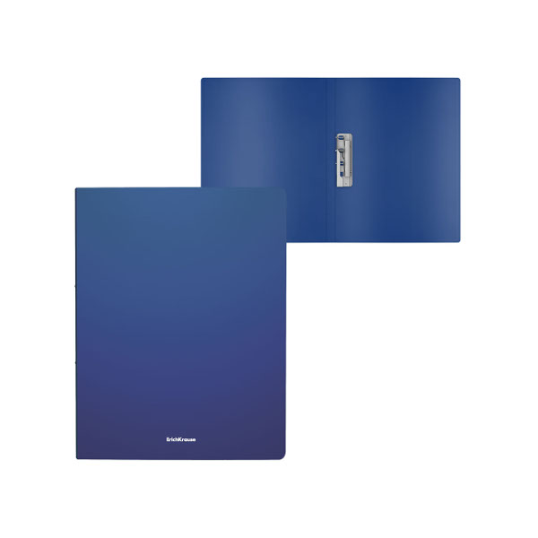 Папка с зажимом А4, 17мм, 400мкм, синий "Matt Classic" 50135 Erich Krause