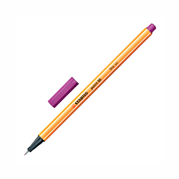Ручка капиллярная Stabilo "Point 88" пурпурная, 0,4мм 88/19
