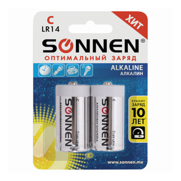 Батарейка Eleven C (R14) солевая, SB2 301741 (1уп*2шт)