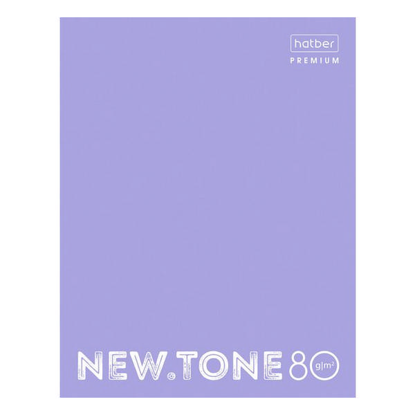 Тетрадь 80л А5 клетка на кольцах "NEWtone Pastel" тв. обл., лавандовый 80ТК5A1_05019 Hatber