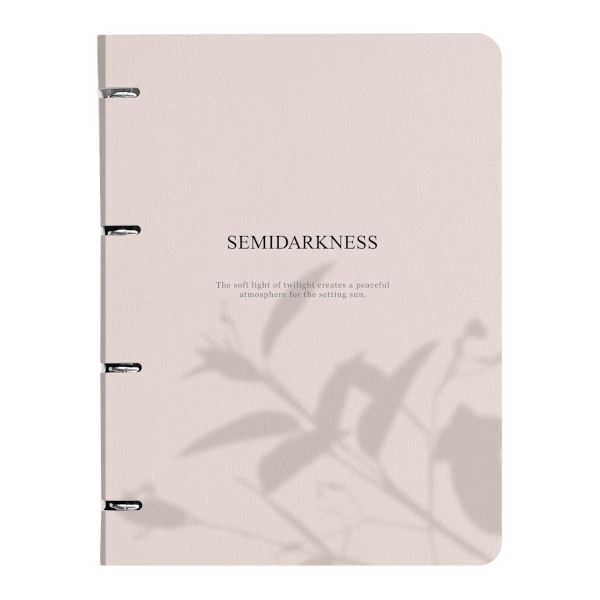 Тетрадь 120л А4+ клетка на кольцах "Shadow. Бежевый" картон, рисунок N5452 Be Smart