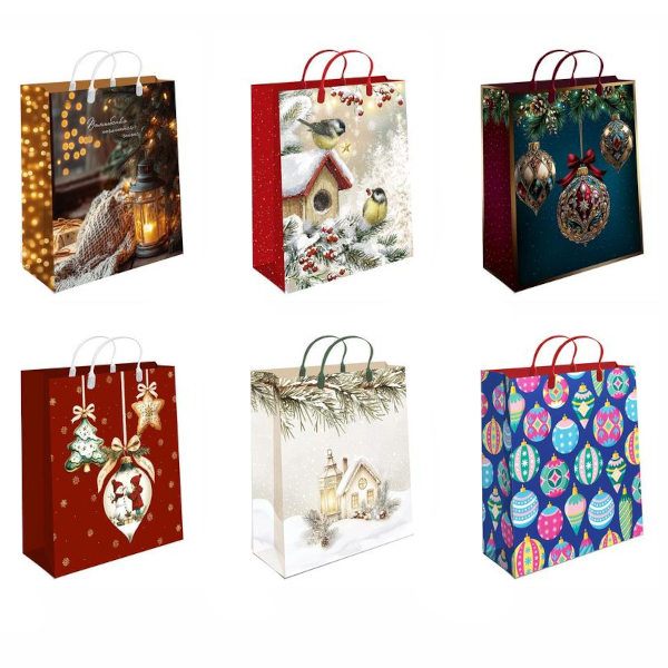 Пакет пластиковый 26*24*9см "Новогодний" ассорти 0428.476 Арт Дизайн