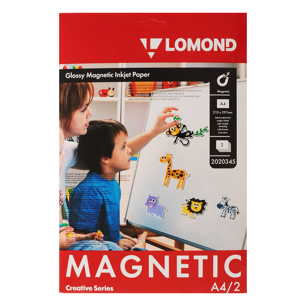 Бумага А4 Lomond с магнитным слоем, глянцевая 2020345 (1 лист)