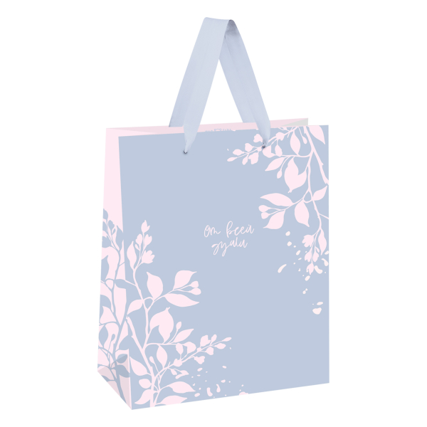 Пакет бумажный 14*11*6,5см "Pink twigs" MS_66221 MESHU