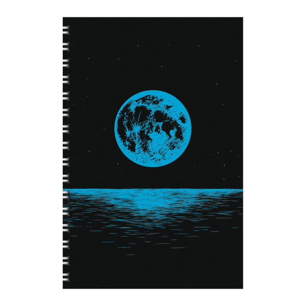 Тетрадь 80л А4 клетка/гребень "Лунная дорожка" картон, рисунок ТСЛ4805185 Listoff