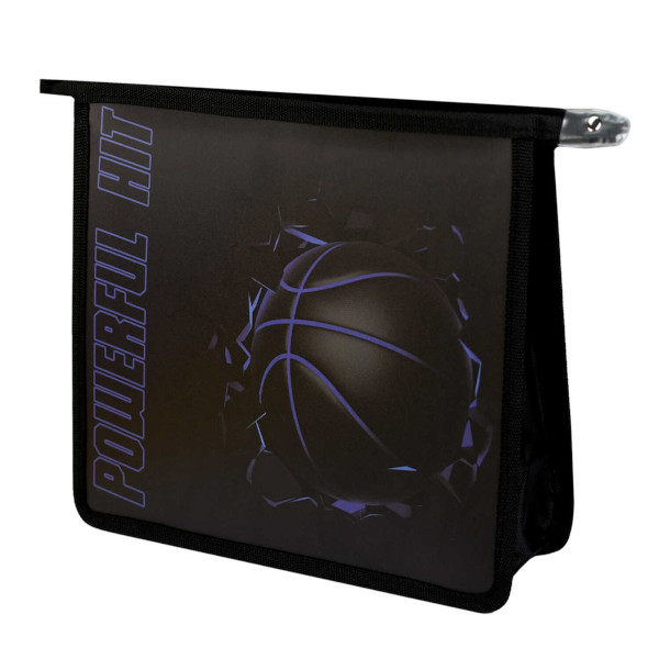 Папка для тетрадей А5 1отд., пластик, молния "Баскетбольный мяч" 69299 Феникс+