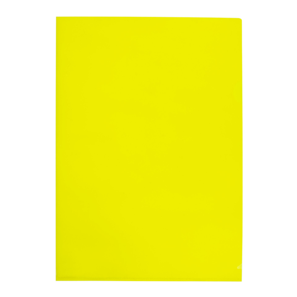 Папка-уголок А4, 1отд., 180мкм, желтая 15-6225 Workmate