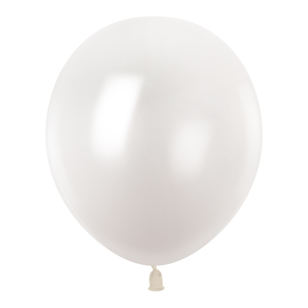 Набор шаров "Металлик" d-25см, 100шт, белый 512-10M30 512