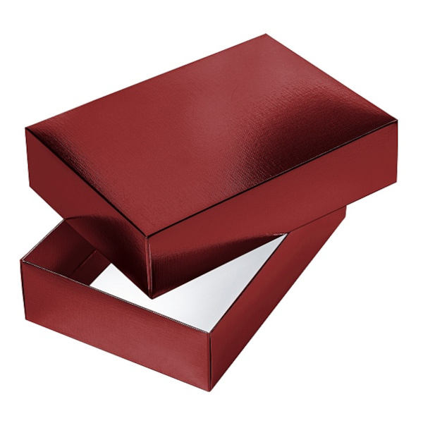 Коробка подарочная складная "Metallic" красная 25*18*6,5см Ккс_03415 Hatber