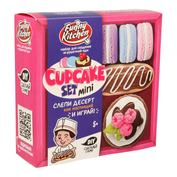 Набор для творчества Slime лаборатория "Funny Kitchen Cup-cake set mini" SS500-40245