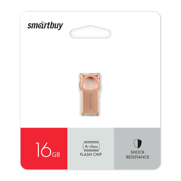 Память Flash Drive 16GB USB 2.0 Smartbuy MC5 Kitty розовый SB016GBMC5