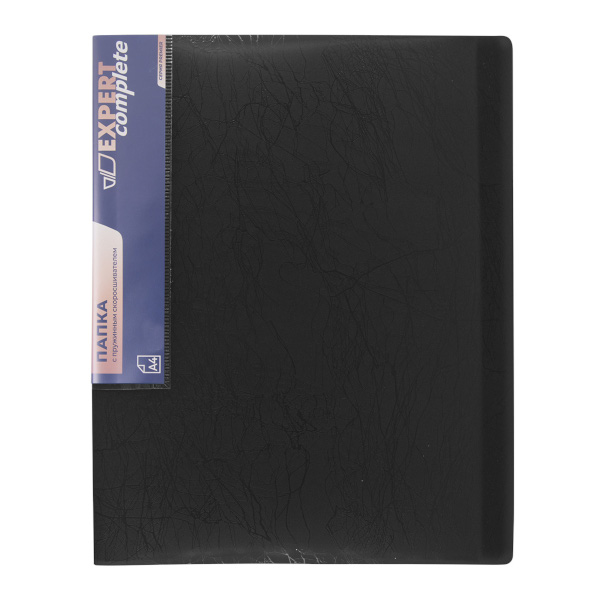 Папка с пружинным скоросшивателем, пластик А4 700мкм "Premier" черный EC210530001 Expert Complete
