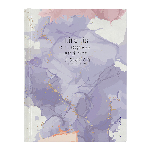 Тетрадь 80л А5 клетка/линейка на кольцах "Primavera" тв.обл., рисунок 7-80-081/38 Bruno Visconti