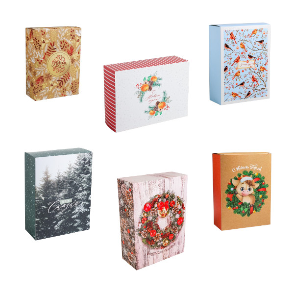 Коробка складная 30*22*10см, ассорти Дарите Счастье