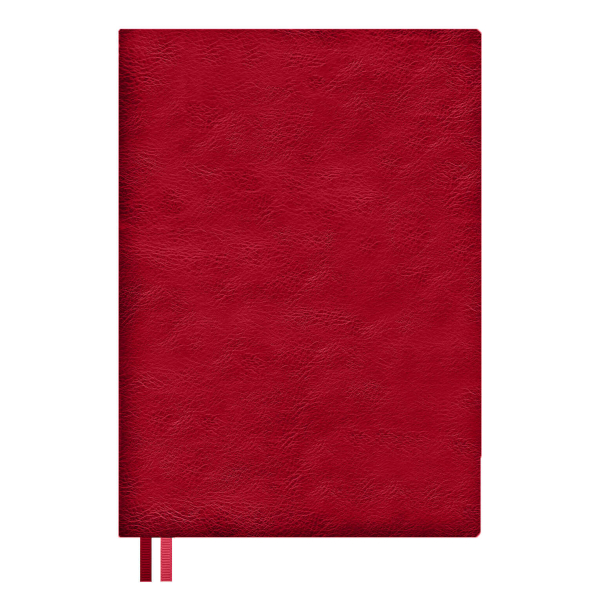 Ежедневник А5 2026г Escalada "Шевро" интегр.обл., иск.кожа, сшивка, красный 70282