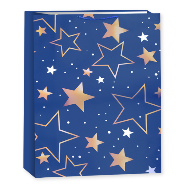 Пакет бумажный 72*50*18см "Большие звезды. Дизайн 1" 504004 Дон Баллон