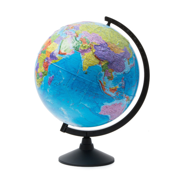 Глобус Globen Классик D=32 см с политической картой Земли, рельеф.поверх., на подставке КО13200220