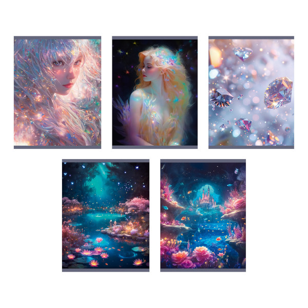 Тетрадь 48л А5 клетка "Нежная тетрадь" картон, ассорти ТК489136 Listoff