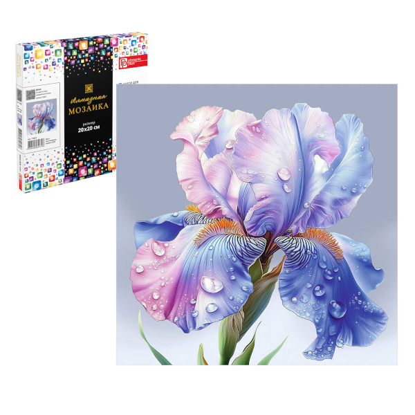 Алмазная мозаика Феникс+ 20*20см "Ирис" 70827