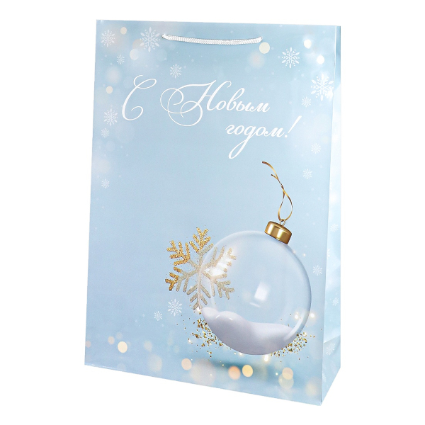 Пакет бумажный 44,5*32,4*10,2см "Стеклянный шар" ППК-2368 Миленд