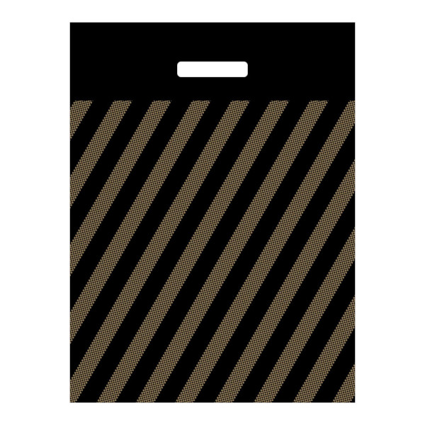 Пакет полиэтиленовый 40*50см "Полоса" 45мкм, вырубная ручка ВУР37538 Миленд