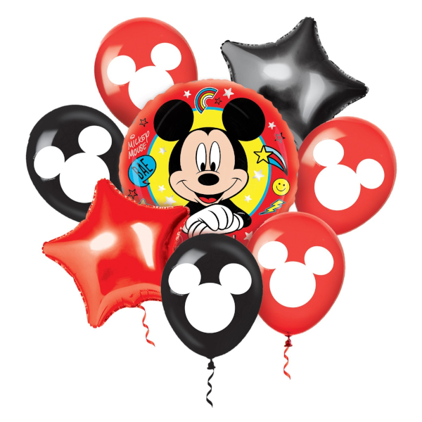 Набор шаров "Микки Маус" 8шт (3фольга+5латекс) 9172376 Disney