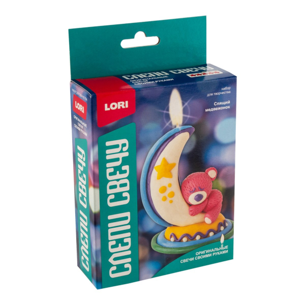 Набор для творчества Lori "Слепи свечу. Спящий медвежонок" Св-011
