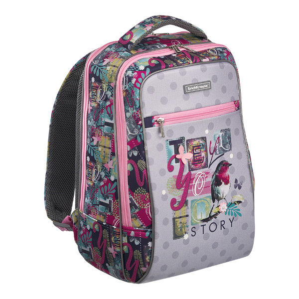 Рюкзак Erich Krause "ErgoLine Urban 18L Птичья история" 2отд., 1 карм., 44*29*19см 54462
