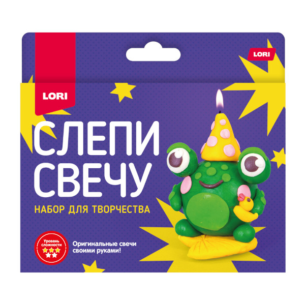 Набор для творчества Lori "Слепи свечу. Лягушонок" Пз/С-023