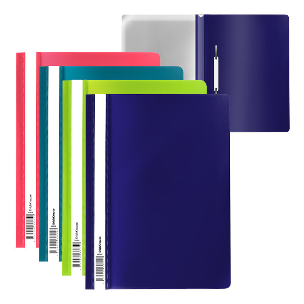 Папка-скоросшиватель пласт. А4, 180мкм, синий 15-6219 Workmate