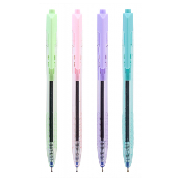 Ручка шар. автомат. 0,7мм, синий, ассорти корп. "Arrow" EQ03236-1 Deli