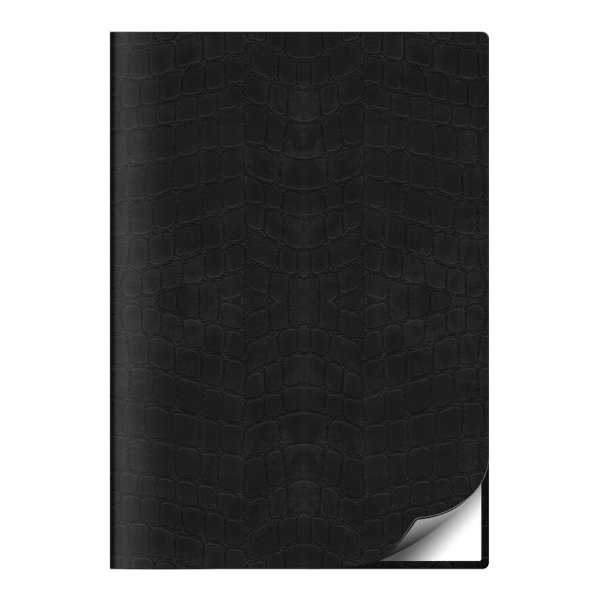 Ежедневник А5 2027г Lamark "Кроко флекс" интегр.обл., иск.кожа, сшивка, черный 27214-BK