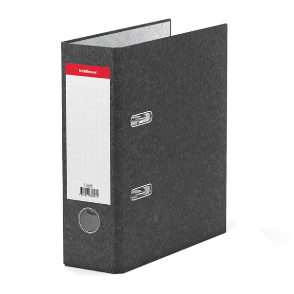 Папка-регистратор (ФОРМАТ А5), 70мм, картон, мраморный серый "Basic" 36097 Erich Krause