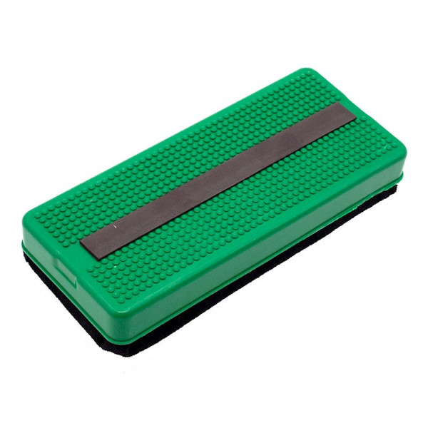 Губка для маркерной доски 150*65мм Workmate магнитная, зеленая 14-9932