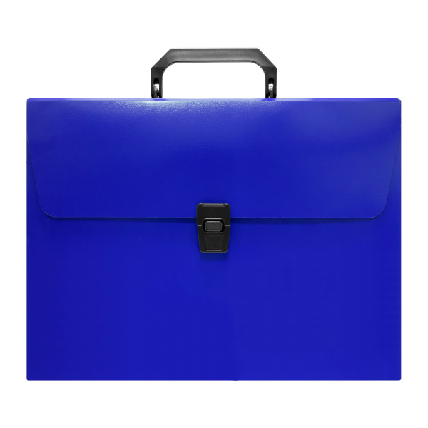 Портфель Бюрократ 1 отд., А4, пластик, синий BPP01BLUE