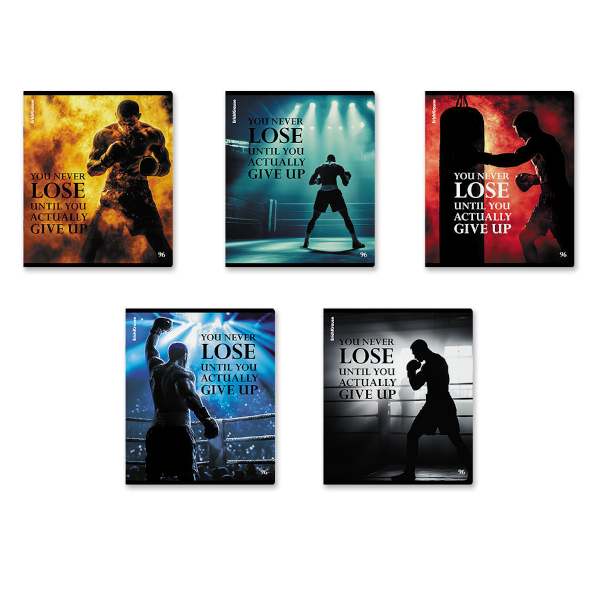 Тетрадь 96л А5+ клетка "Punch Line" картон, ассорти 65240 Erich Krause