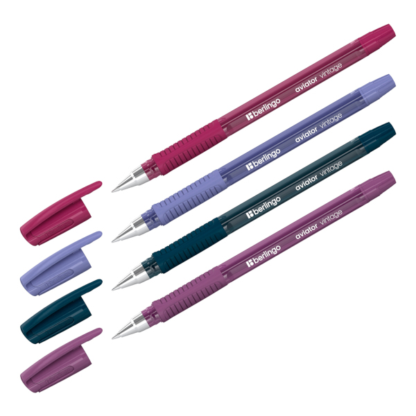 Ручка шар. масл. осн. 0,7мм, синий, ассорти корп. "Aviator Vintage" CBp_07513 Berlingo