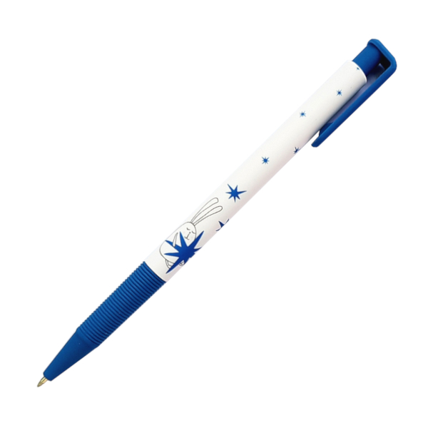 Ручка шар. автомат. 0,7мм, синий, рисунок на корп. "Bunny. Синий" BSBP003-04-case Be Smart