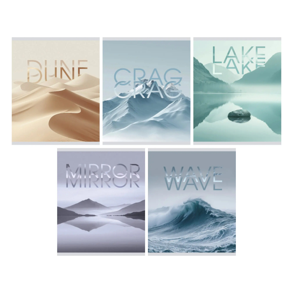 Тетрадь 48л А5 клетка "Mirror" картон, ассорти ТК489655 Listoff